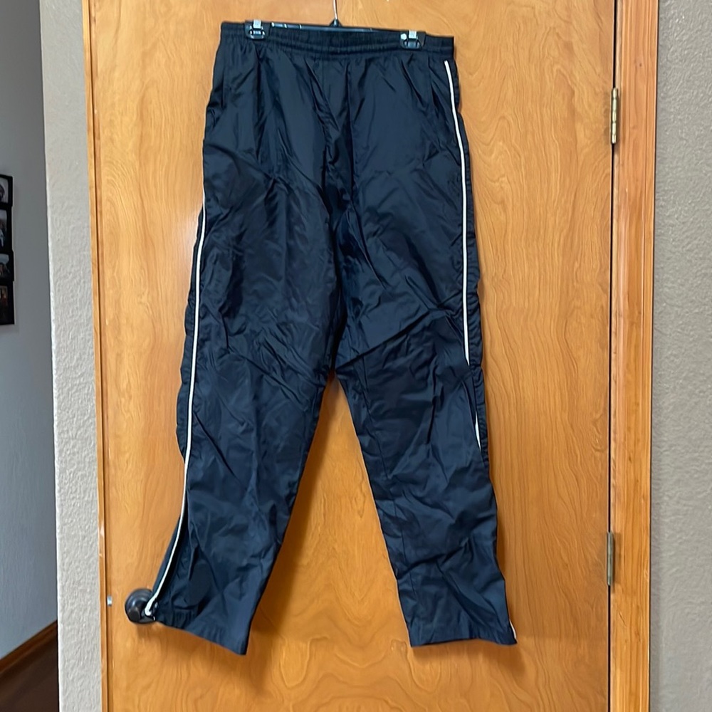 These are LT black with white stripe CS Signature jogger pants.